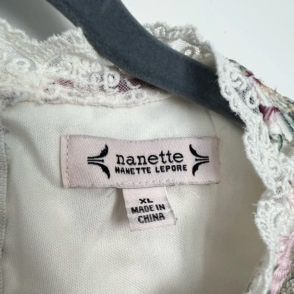 Nanette Lepore Sleeveless Lace Top Size XL‎ (0473)